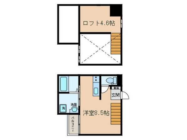 ラルク高畑の物件間取画像